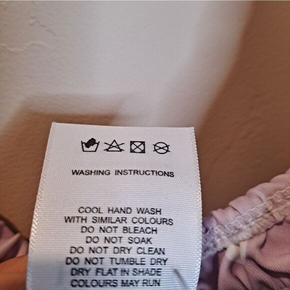 Charlie Holiday Polka Dot Bikini Top XL NWT Lilac - Picture 4 of 6